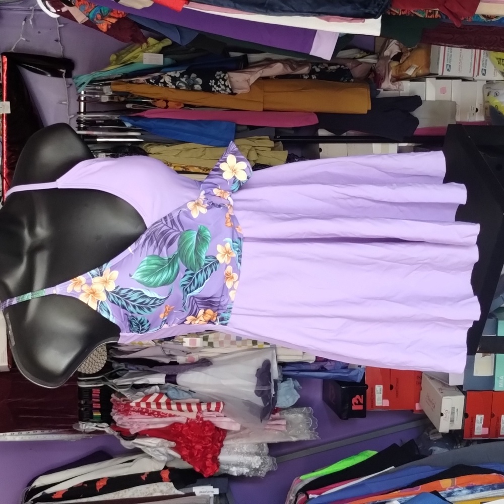 Floral Purple tankini top
